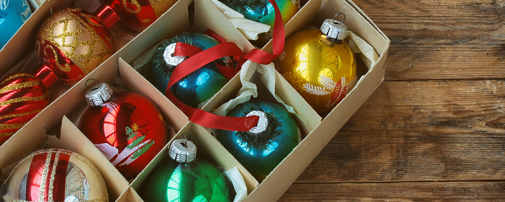 Holiday storage idea for ornaments