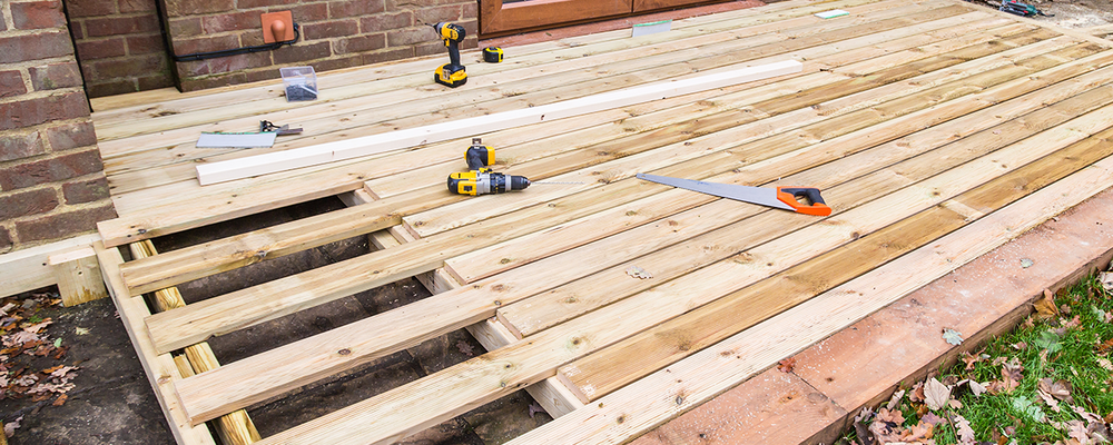 Patio deck for backyard