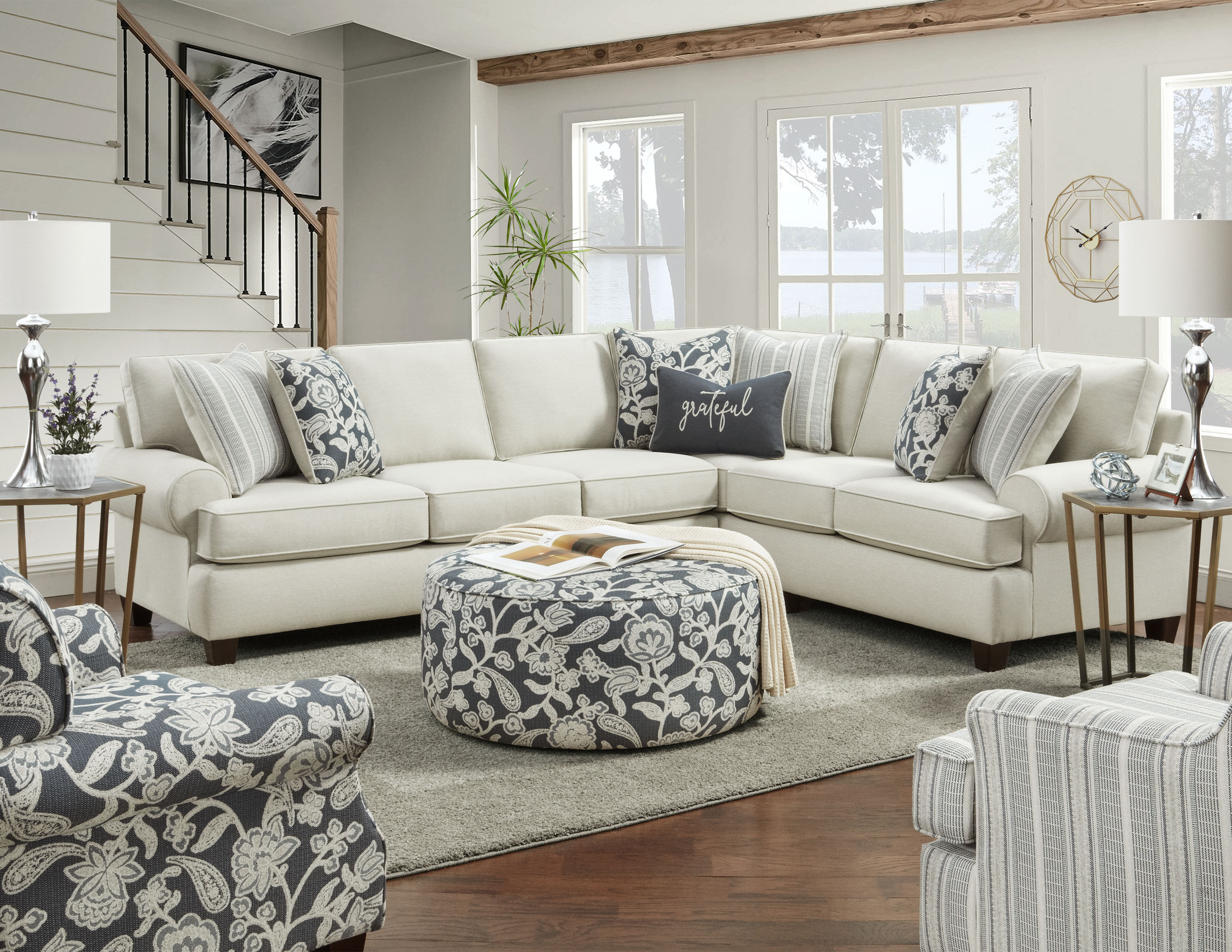 Fusion Furniture Awesome Oatmeal room collection