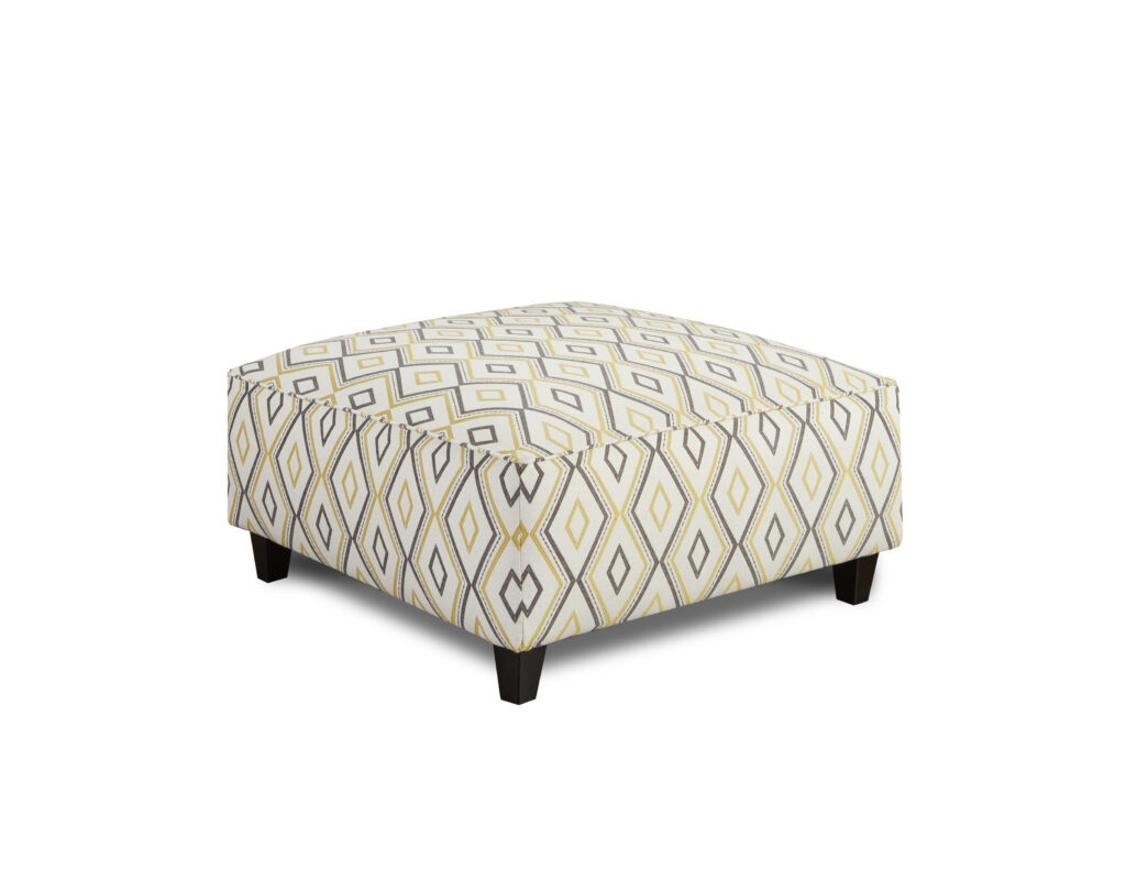 DD Con Fusion Furniture ottoman, Maxwell Gray Dijon collection