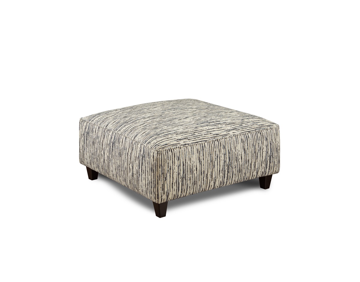 Local Color Steel Fusion Furniture ottoman, Handwoven Linen collection