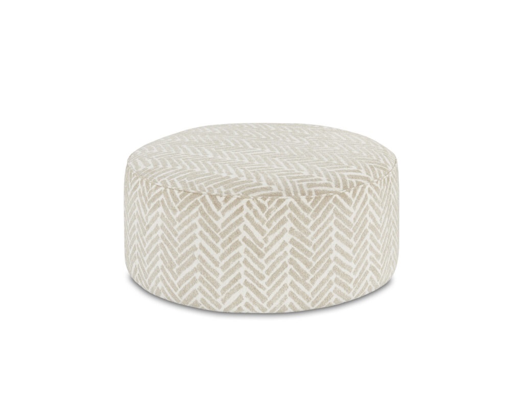 Passageway Vanilla Fusion Furniture ottoman, Vibrant Vision Oatmeal collection