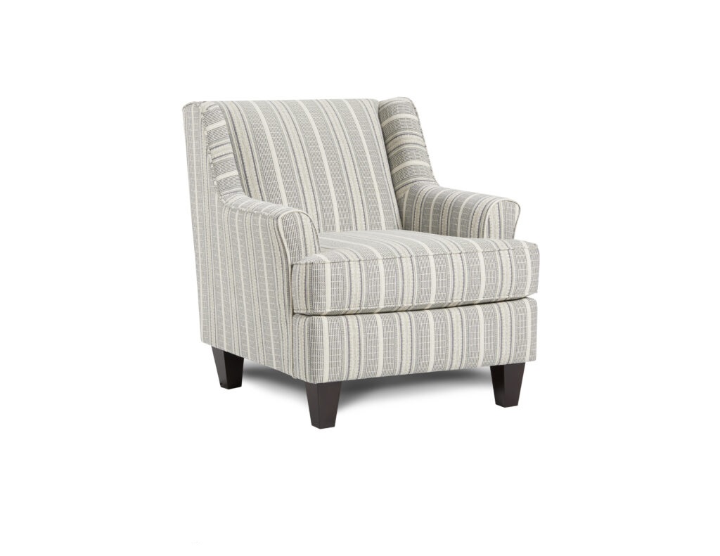 Farmhouse Indigo Fusion Furniture chair, Awesome Oatmeal collection