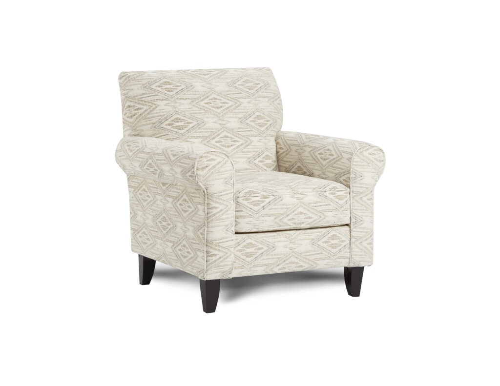 Western Front Blanco Fusion Furniture chair, Vibrant Vision Oatmeal collection