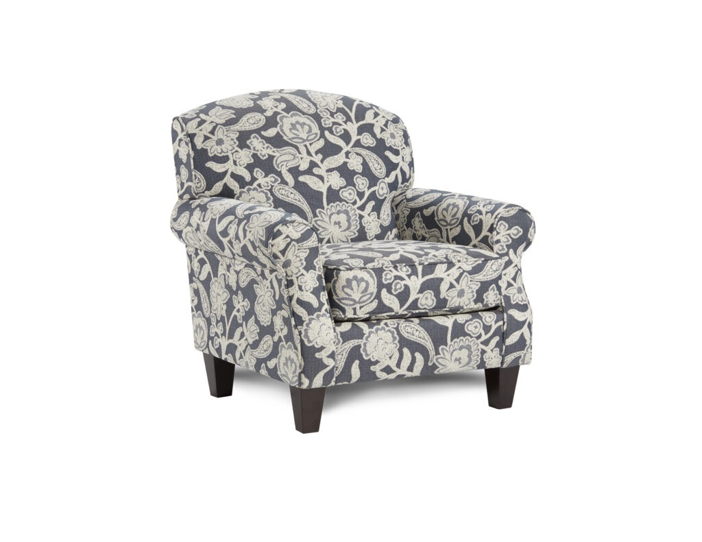 Sophie Indigo Fusion Furniture chair, Awesome Oatmeal collection