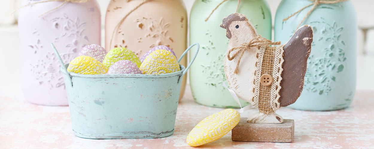 DIY mason jars for Easter