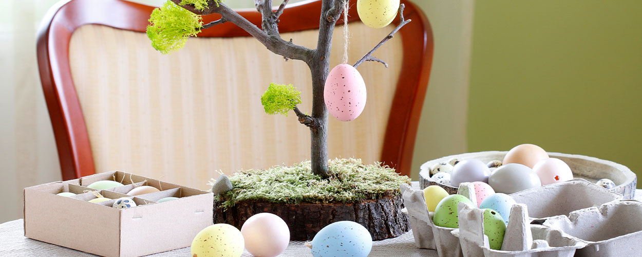 Mini Easter egg tree