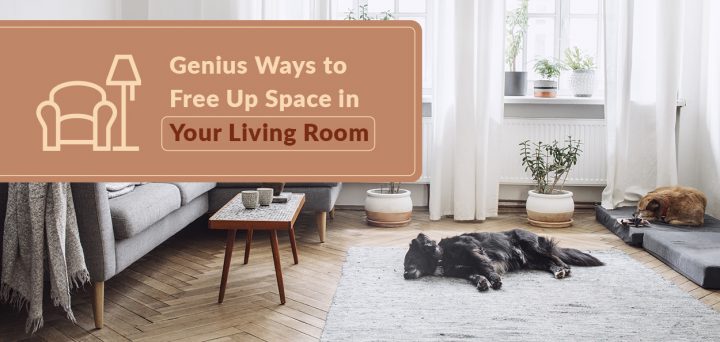 Genius Ways to Free Up Space in Your Living Room